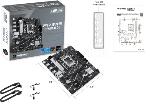 Photo de Carte Mère Asus Prime B760M-R DDR4 (Intel LGA 1700) Micro ATX