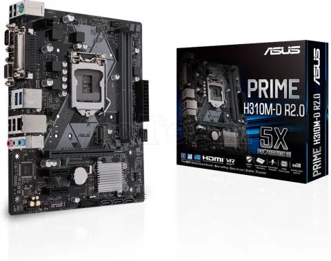 Photo de Carte Mère Asus Prime H310M-D R2.0 (Intel LGA 1151 v2) Micro ATX