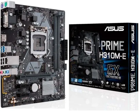 Photo de Carte Mère Asus Prime H310M-E R2.0 (Intel LGA 1151 v2) Micro ATX