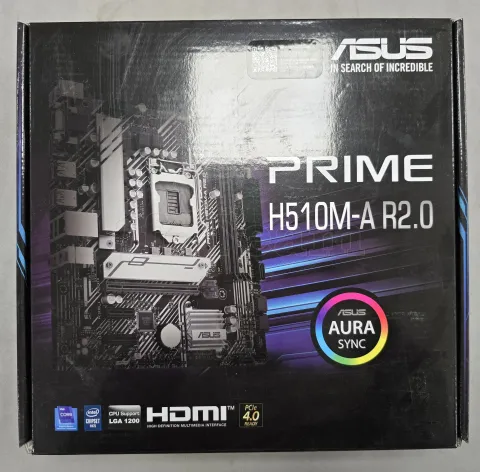 Photo de Carte Mère Asus Prime H510M-A R2.0 (Intel LGA 1200) Micro ATX - S/N S8M0CS05K541RYF - ID 222701