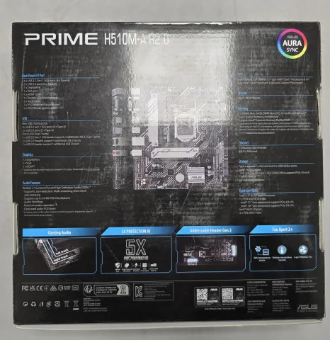 Photo de Carte Mère Asus Prime H510M-A R2.0 (Intel LGA 1200) Micro ATX - S/N S8M0CS05K541RYF - ID 222701