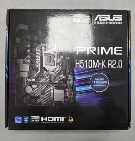 Photo de Carte Mère Asus Prime H510M-K R2.0 (Intel LGA 1200) Micro ATX - S/N SAM0OY006159BX9 - ID 222699