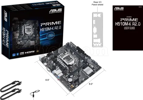 Photo de Carte Mère Asus Prime H510M-K R2.0 (Intel LGA 1200) Micro ATX