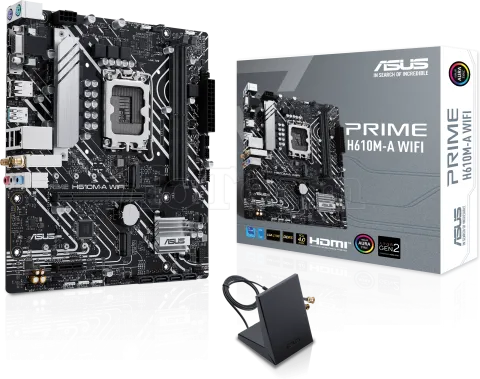 Photo de Carte Mère Asus Prime H610M-A WiFi DDR5 (Intel LGA 1700) Micro ATX