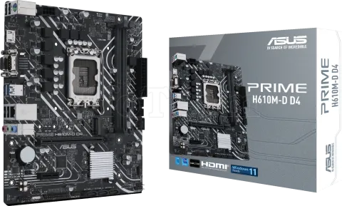 Photo de Carte Mère Asus Prime H610M-D D4 (Intel LGA 1700) Micro ATX