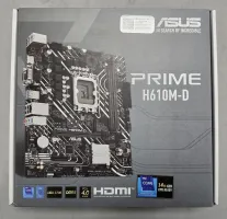 Photo de Carte Mère Asus Prime H610M-D DDR5 (Intel LGA 1700) Micro ATX - S/N RBM0KC0416836U6 - ID 222710