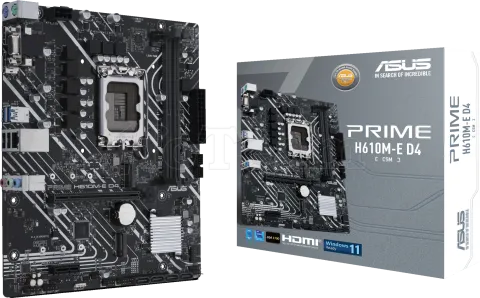 Photo de Carte Mère Asus Prime H610M-E D4-CSM (Intel LGA 1700) Micro ATX