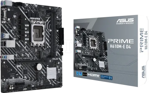 Photo de Carte Mère Asus Prime H610M-E D4 (Intel LGA 1700) Micro ATX