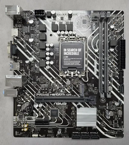 Photo de Carte Mère Asus Prime H610M-K D4 (Intel LGA 1700) Micro ATX - S/N N1M0KC232417VMK - ID 222712