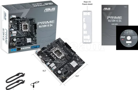 Photo de Carte Mère Asus Prime H610M-K D4 (Intel LGA 1700) Micro ATX