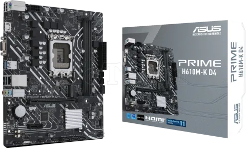 Photo de Carte Mère Asus Prime H610M-K D4 (Intel LGA 1700) Micro ATX