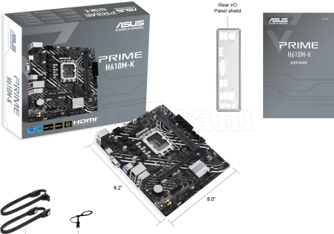 Photo de Carte Mère Asus Prime H610M-K DDR5 (Intel LGA 1700) Micro ATX