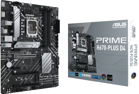 Photo de Carte Mère Asus Prime H670-Plus D4 (Intel LGA 1700)