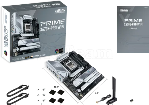 Photo de Carte Mère Asus Prime X670E-Pro WiFi (AM5)