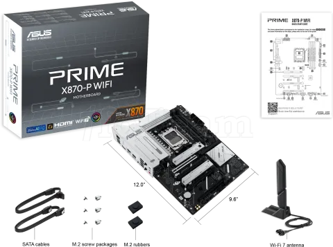 Photo de Carte Mère Asus Prime X870-P WiFi (AMD AM5)