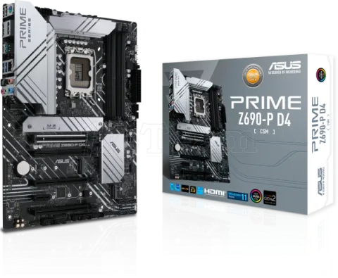 Photo de Carte Mère Asus Prime Z690-P D4-CSM (Intel LGA 1700)