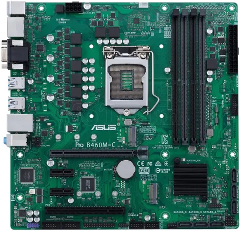Photo de Carte Mère Asus Pro B460M-C/CSM (Intel LGA 1200) Micro ATX