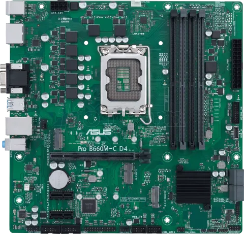 Photo de Carte Mère Asus Pro B660M-C D4-CSM (Intel LGA 1700) Micro ATX