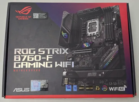 Photo de Carte Mère Asus Rog Strix B760-F Gaming WiFi DDR5 (Intel LGA 1700) - SN S2M0PH25E563ARP - ID 213015