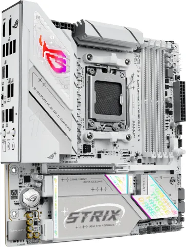 Photo de Carte mère Asus Rog Strix B850-G Gaming WiFi (AM5) (Blanc) Micro ATX