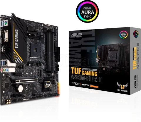 Photo de Carte Mère Asus Tuf Gaming A520M-Plus II (AM4) Micro-ATX