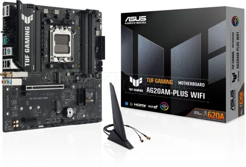 Photo de Carte Mère Asus Tuf Gaming A620AM-Plus Wifi (AMD AM5) Micro ATX