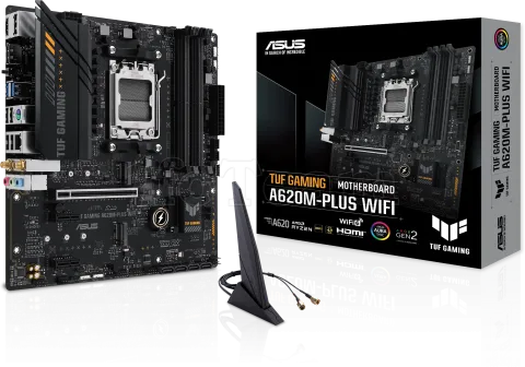 Photo de Carte Mère Asus Tuf Gaming A620M-Plus WiFi (AM5) Micro ATX