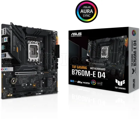 Photo de Carte Mère Asus Tuf Gaming B760M-E Gaming DDR4 (Intel LGA 1700) Micro ATX