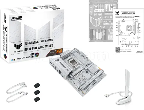 Photo de Carte Mère Asus Tuf Gaming B850-Pro WiFi7 W Neo (AM5)(Blanc)