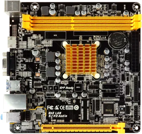 Photo de Carte Mère Biostar A68N-2100E avec Processeur AMD E1-2100 (1,0 Ghz) Mini ITX