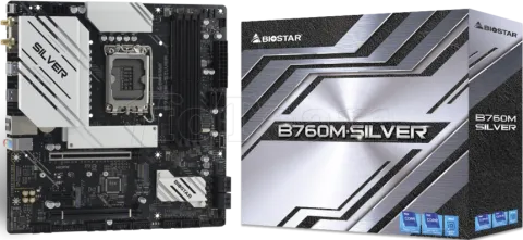 Photo de Carte Mère Biostar B760M-Silver DDR5 (Intel LGA 1700) Micro ATX