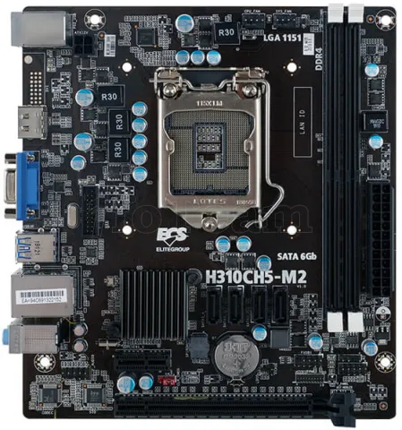 Photo de Carte Mère ECS Elite Group H310CH5-M2 (Intel LGA 1151v2) Micro ATX