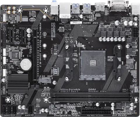 Photo de Carte Mère Gigabyte A320M-H (AM4) Micro ATX