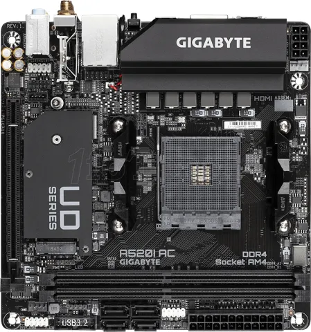 Photo de Carte Mère Gigabyte A520I AC (AM4) Mini ITX