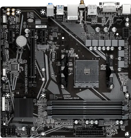Photo de Carte Mère Gigabyte A520M DS3H AC (AM4) Micro ATX