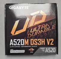 Photo de Carte Mère Gigabyte A520M DS3H V2 (AM4) Micro ATX - S/N 24423A005756 - ID 222619