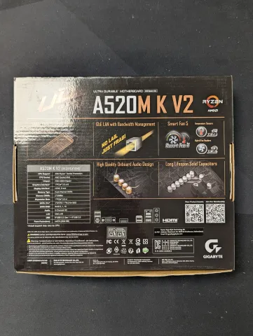Photo de Carte Mère Gigabyte A520M K V2 (AM4) Micro ATX - S/N SN250850064661 - ID 222623