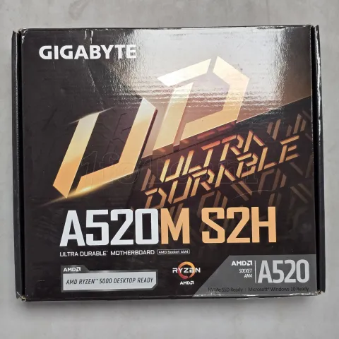 Photo de Carte Mère Gigabyte A520M S2H (AM4) Micro ATX - S/N 245050072743 - ID 222630