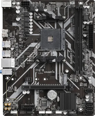 Photo de Carte Mère Gigabyte B450M K (AM4) Micro ATX