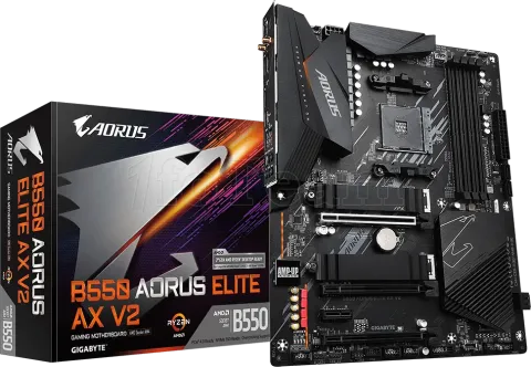 Photo de Carte Mère Gigabyte B550 Aorus Elite AX v2 (AM4)