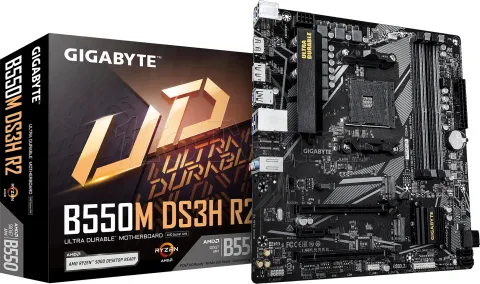 Photo de Carte Mère Gigabyte B550M DS3H R2 (AM4) Micro ATX