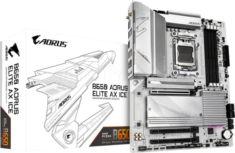 Photo de Carte Mère Gigabyte B650 Aorus Elite AX Ice (AM5)