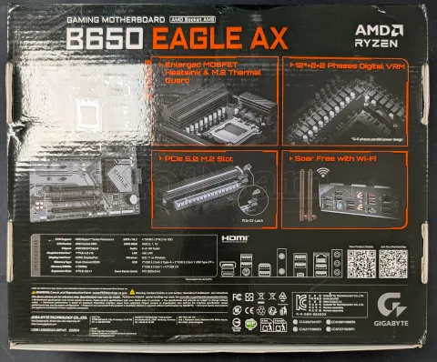 Photo de Carte Mère Gigabyte B650 Eagle AX (AM5) - S/N SN252660029983 - ID 222704