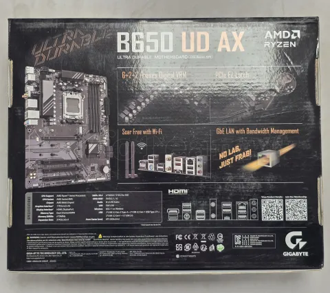 Photo de Carte Mère Gigabyte B650 UD AX (AM5) - S/N 244300022578 - ID 222660