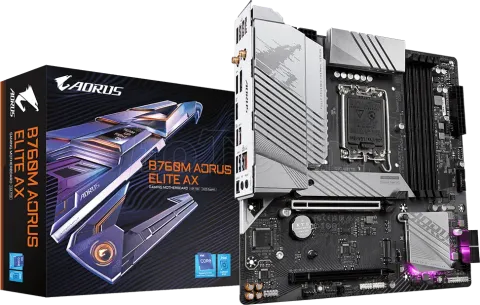 Photo de Carte Mère Gigabyte B760M Aorus Elite AX DDR5 (Intel LGA 1700)