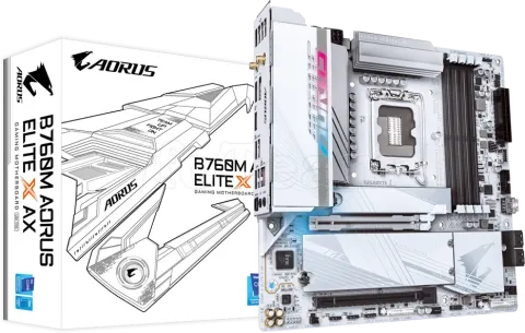 Photo de Carte Mère Gigabyte B760M Aorus Elite X AX DDR5 (Intel LGA 1700) Micro ATX