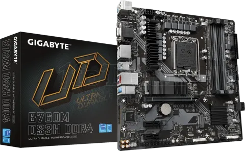 Photo de Carte Mère Gigabyte B760M DS3H DDR4 (Intel LGA 1700) Micro ATX