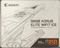 Photo de Carte Mère Gigabyte B850 Aorus Elite WiFi7 Ice (AMD AM5) - S/N SN253460065501 - ID 222719