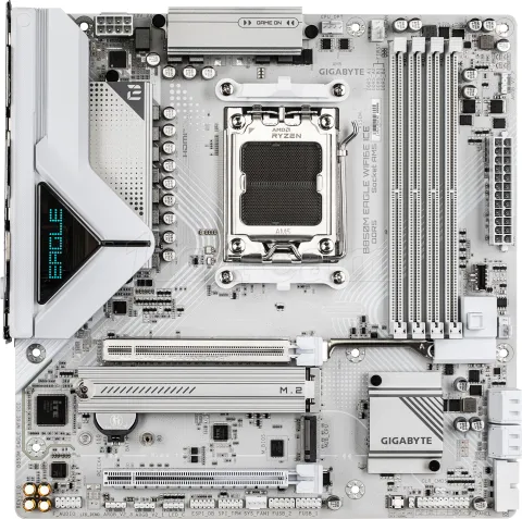 Photo de Carte Mère Gigabyte B850M Eagle WiFi6E Ice (AM5) Micro ATX