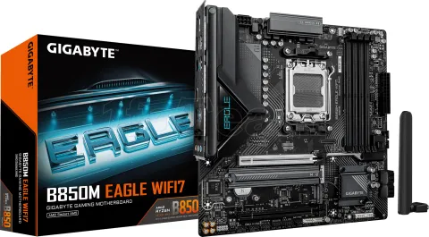 Photo de Carte Mère Gigabyte B850M Eagle WiFi7 (AM5) Micro ATX